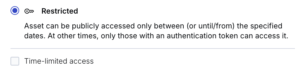 Restricted option
