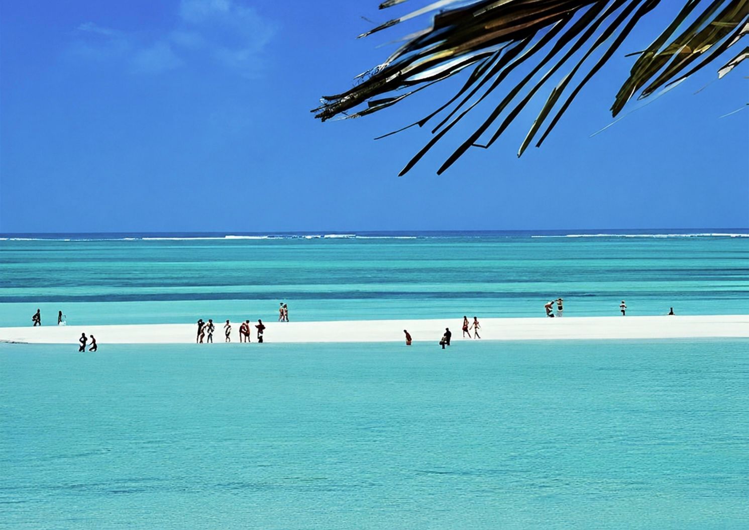 Turquoise sandbar